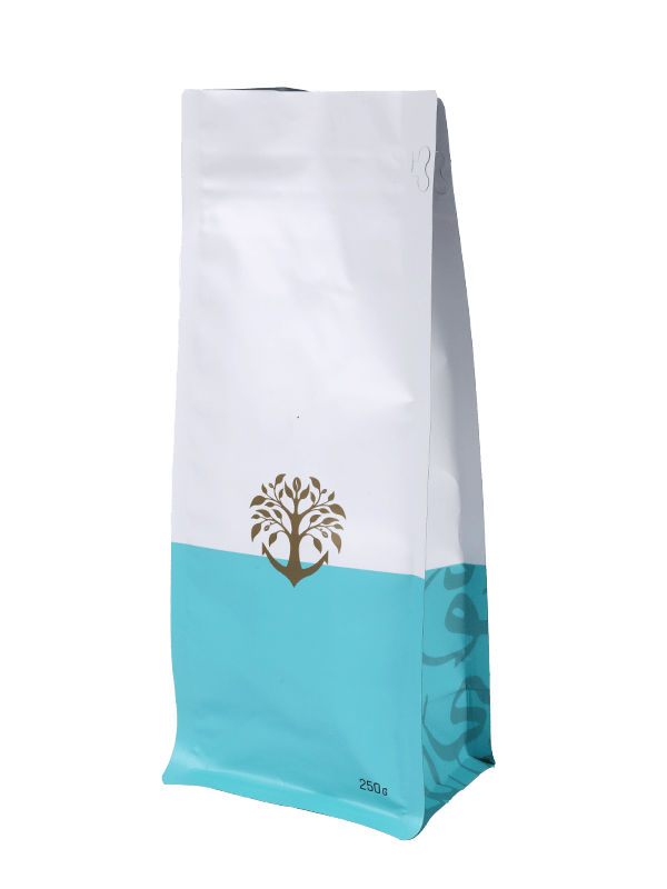 حقيبة تعبئة نهائية غير لامعة لتغليف المواد الغذائية مع سحاب